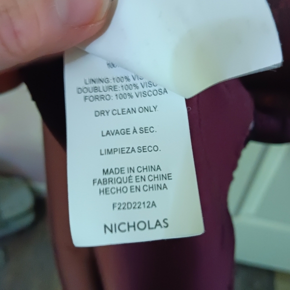 Nicholas Silvina Wrap Gown Designer RTR Size 12 - Picture 7 of 15